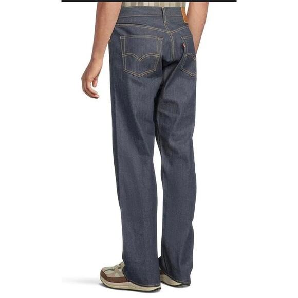 Levi’s Men’s Rigid Blue Denim 501 Original Shrink To Fit Jeans 32x32 NWT - Picture 4 of 6